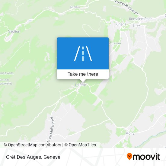Crêt Des Auges map
