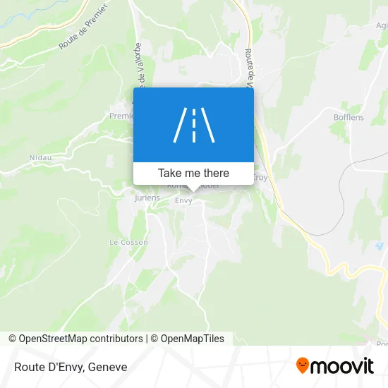 Route D'Envy map