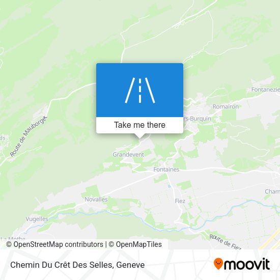Chemin Du Crêt Des Selles map