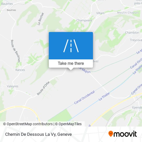 Chemin De Dessous La Vy map