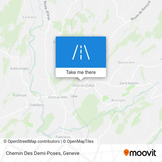 Chemin Des Demi-Poses map
