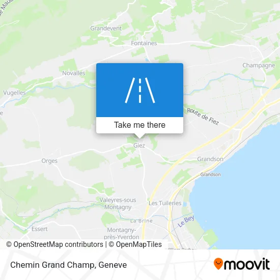 Chemin Grand Champ map