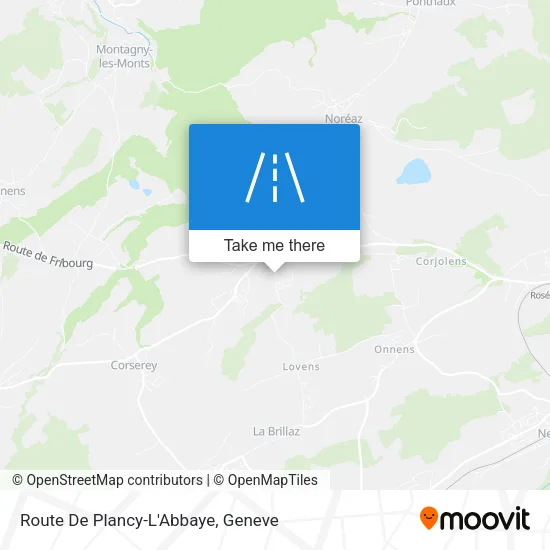 Route De Plancy-L'Abbaye plan