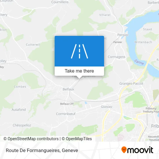 Route De Formangueires map