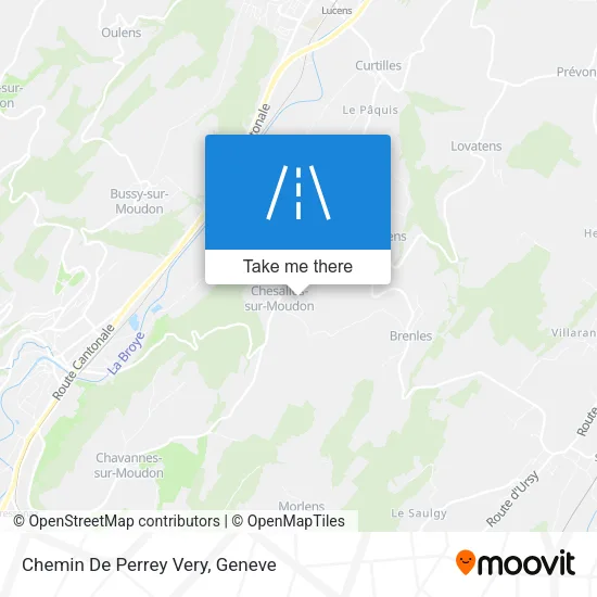 Chemin De Perrey Very map