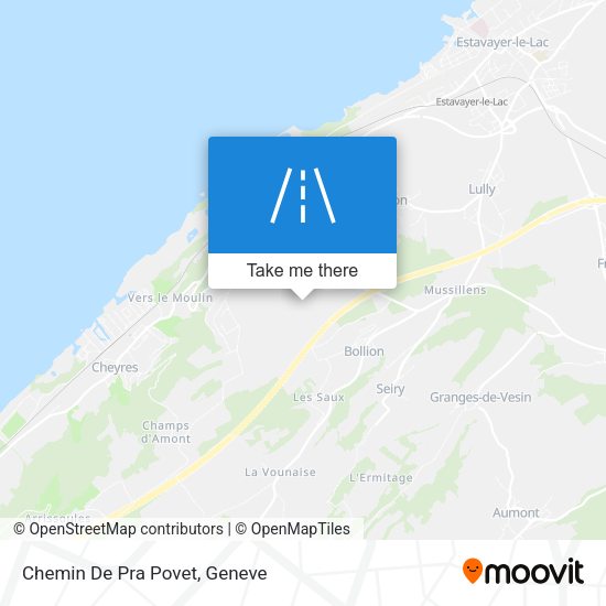 Chemin De Pra Povet map