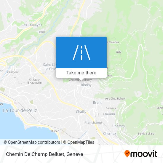 Chemin De Champ Belluet map