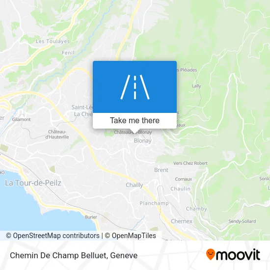 Chemin De Champ Belluet map