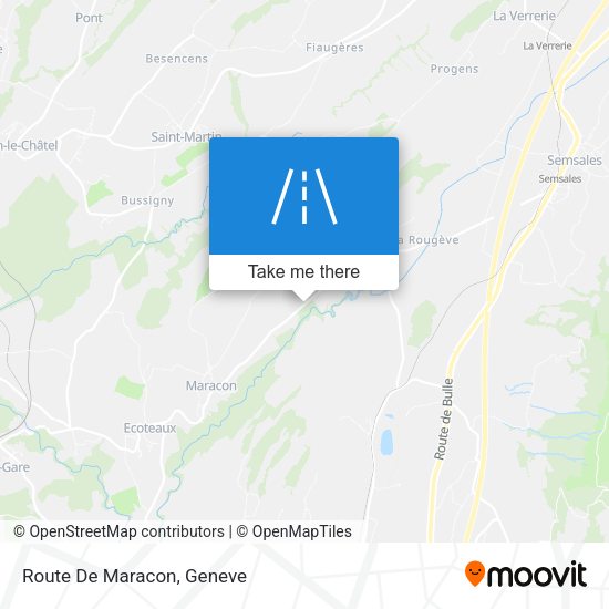 Route De Maracon map