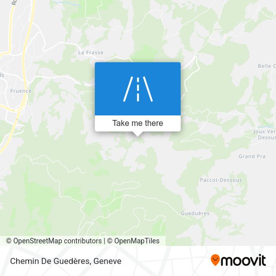 Chemin De Guedères map