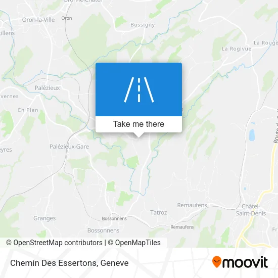 Chemin Des Essertons map