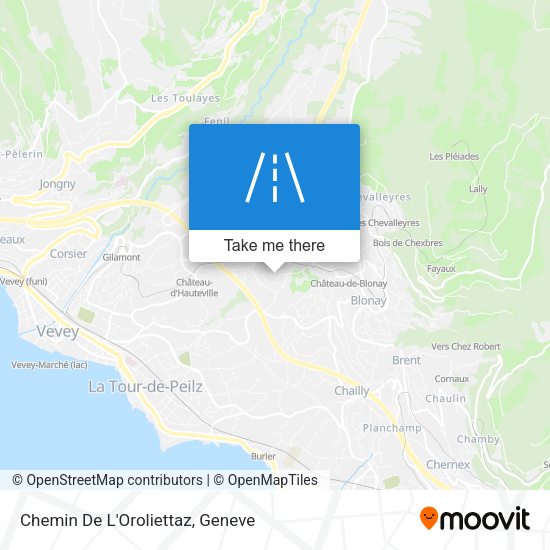 Chemin De L'Oroliettaz map