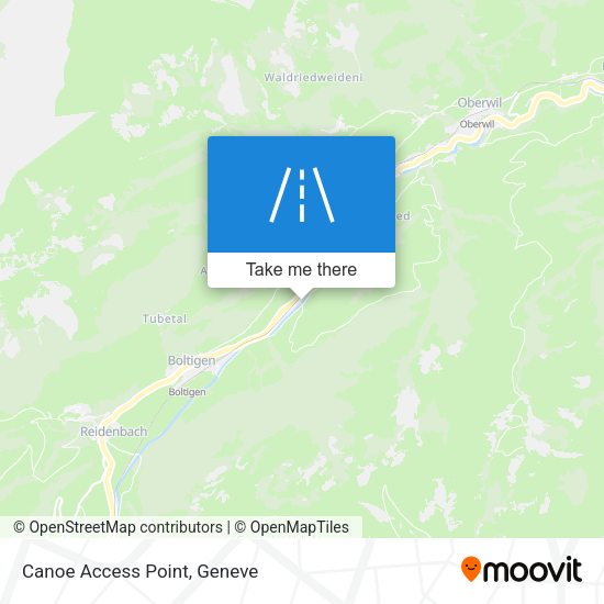 Canoe Access Point map