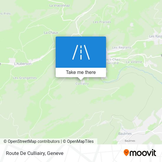 Route De Culliairy map