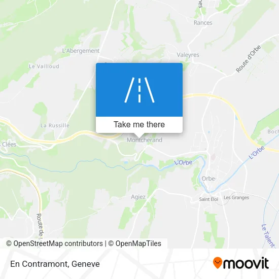 En Contramont map