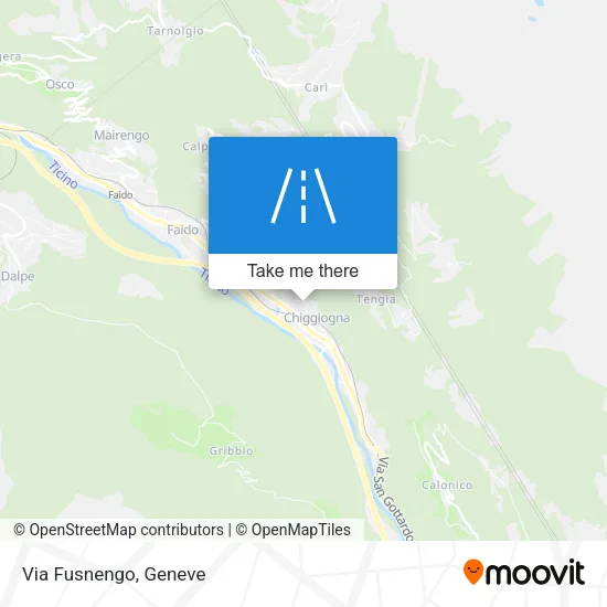 Via Fusnengo map