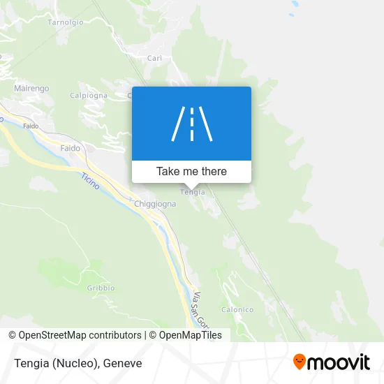 Tengia (Nucleo) map
