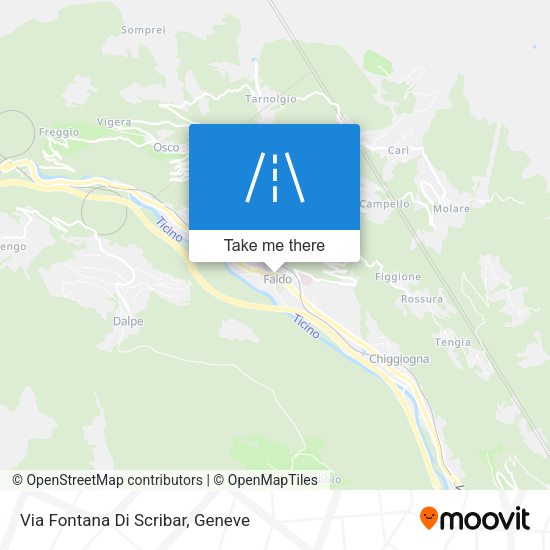 Via Fontana Di Scribar map