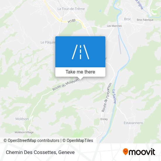Chemin Des Cossettes map