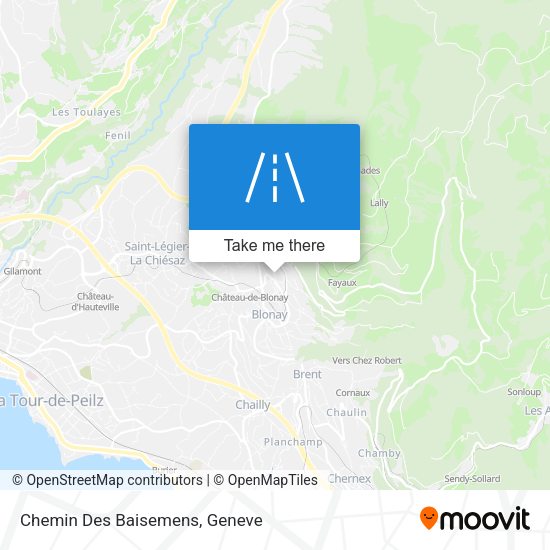 Chemin Des Baisemens map