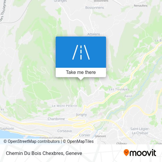 Chemin Du Bois Chexbres map