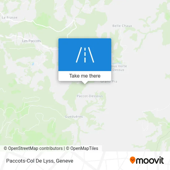 Paccots-Col De Lyss map
