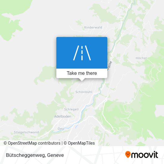 Bütscheggenweg map
