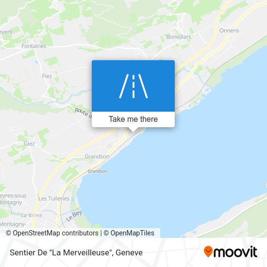 Sentier De "La Merveilleuse" map