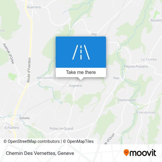 Chemin Des Vernettes map