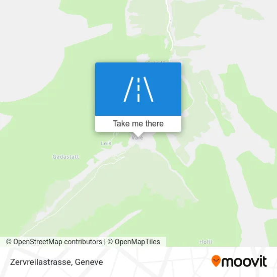 Zervreilastrasse map
