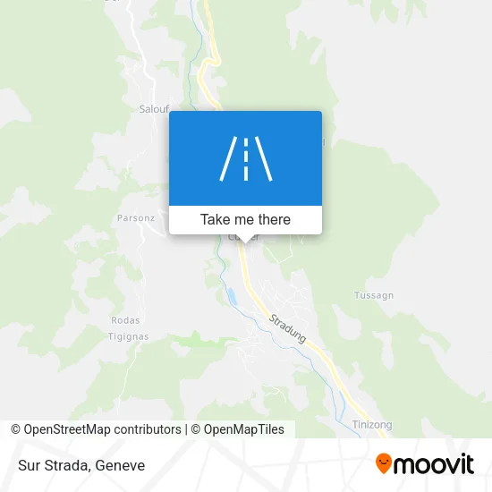 Sur Strada map