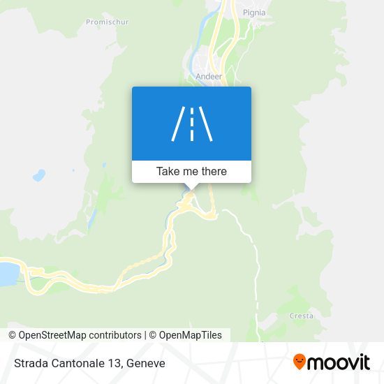 Strada Cantonale 13 map