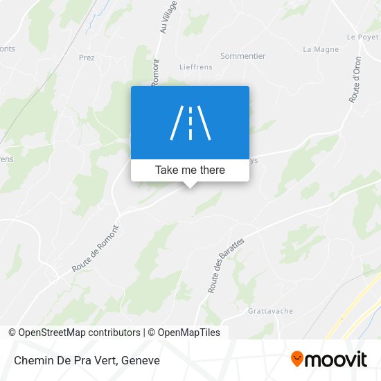 Chemin De Pra Vert map