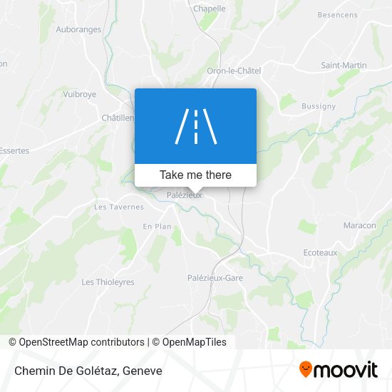 Chemin De Golétaz map