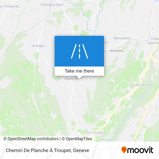 Chemin De Planche À Troupet map