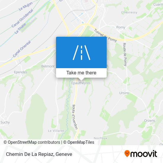 Chemin De La Repiaz map