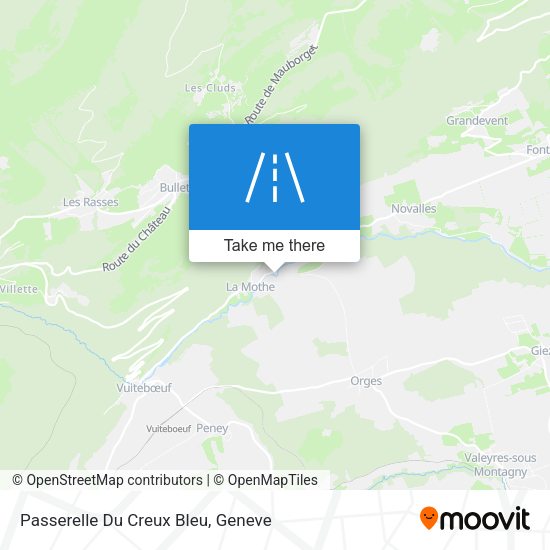 Passerelle Du Creux Bleu map