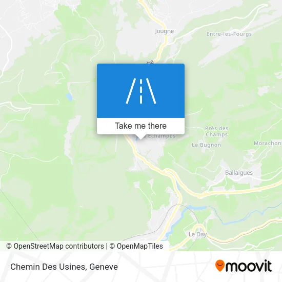 Chemin Des Usines map