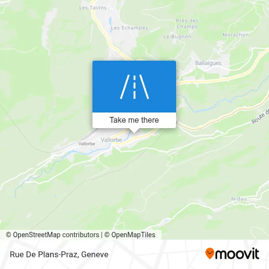 Rue De Plans-Praz map