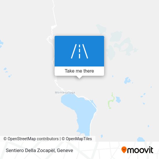 Sentiero Della Zocapèl map