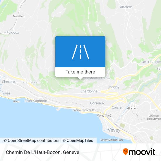 Chemin De L'Haut-Bozon map