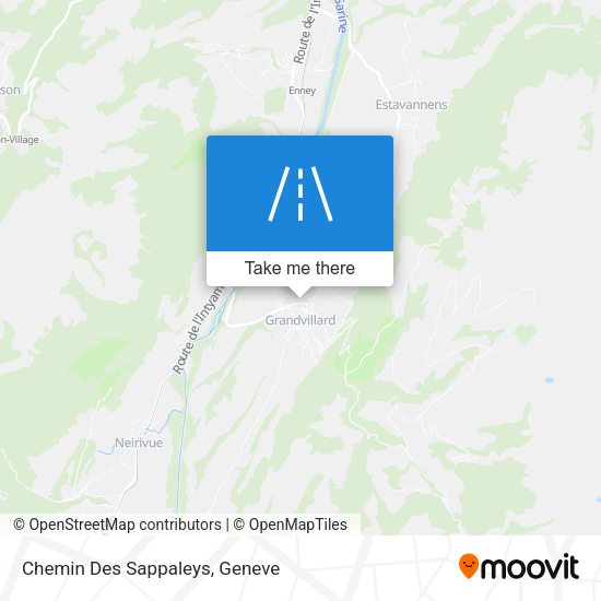 Chemin Des Sappaleys map