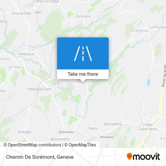 Chemin De Sorémont map