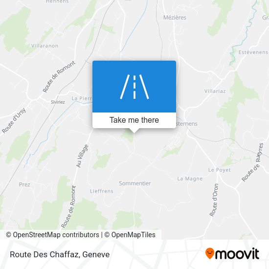 Route Des Chaffaz map