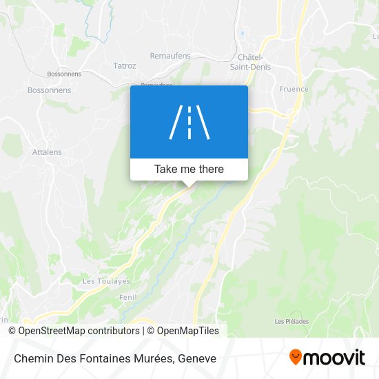 Chemin Des Fontaines Murées map