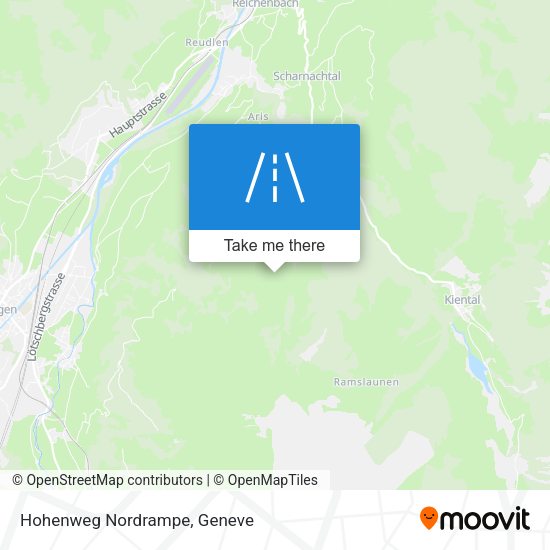 Hohenweg Nordrampe map