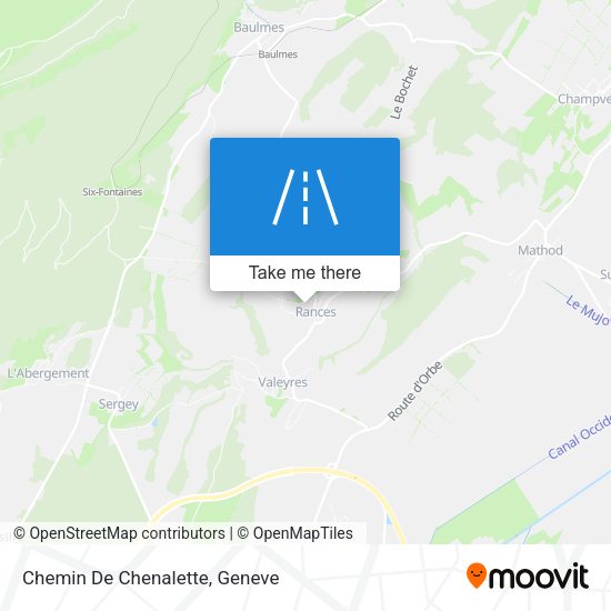 Chemin De Chenalette map