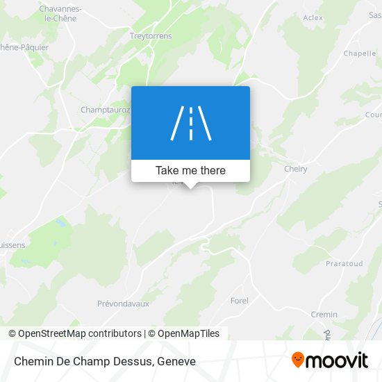Chemin De Champ Dessus map