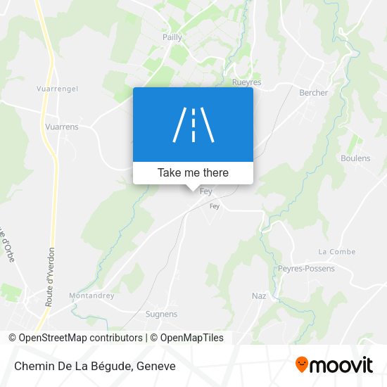 Chemin De La Bégude map