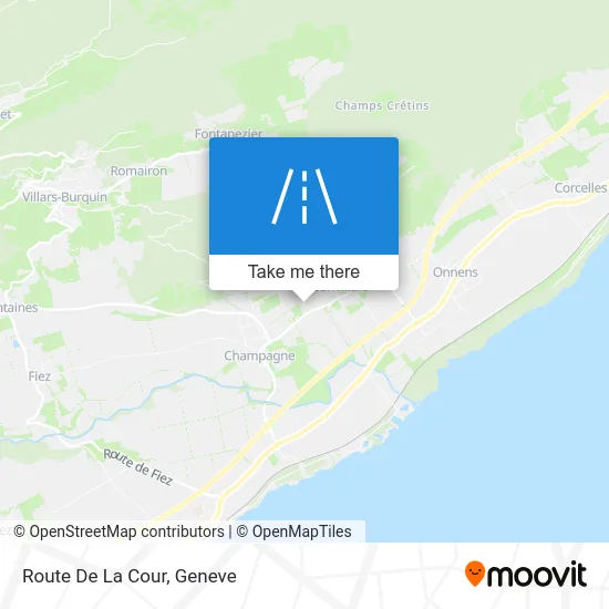 Route De La Cour map